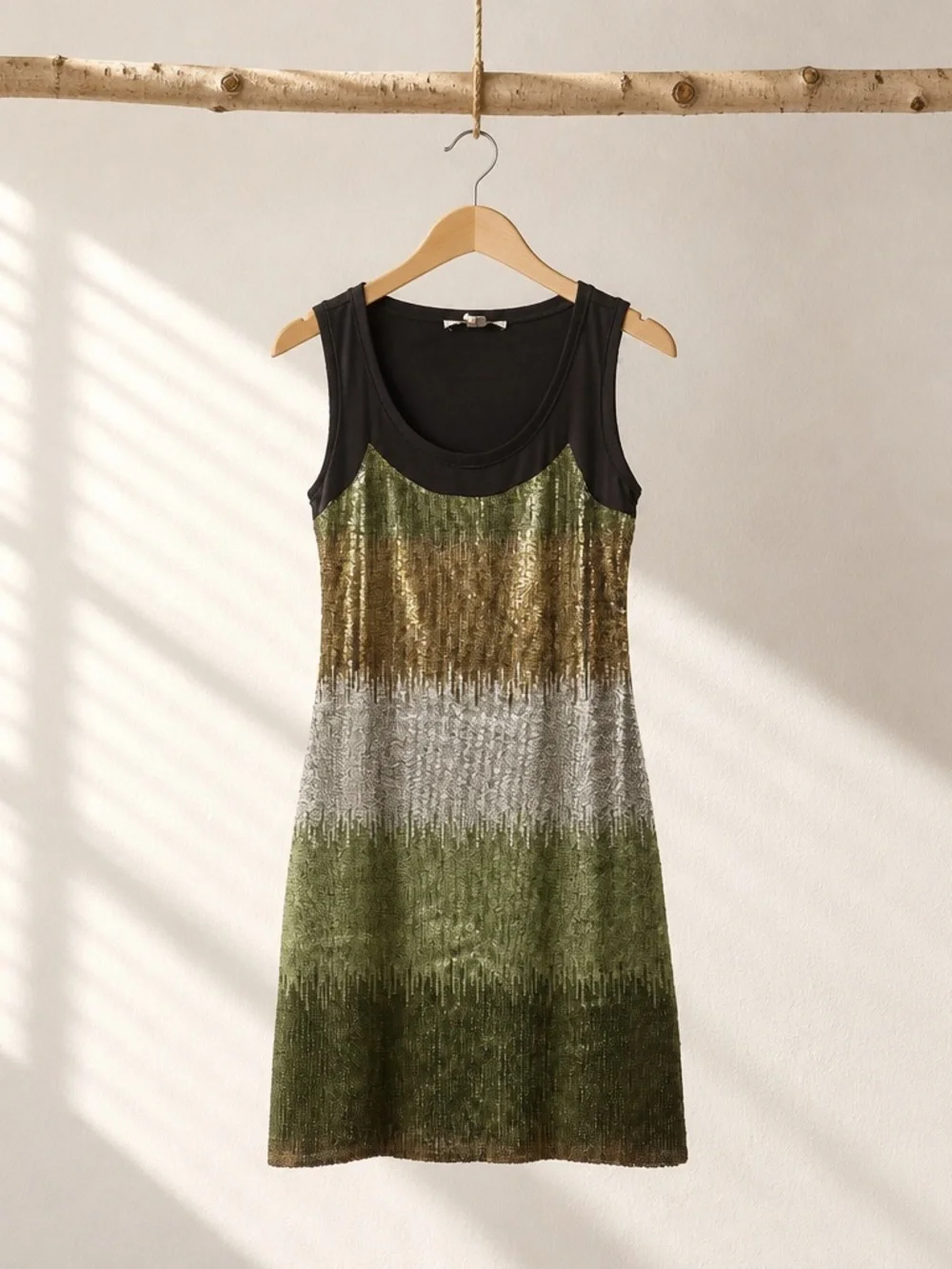 Max & Cleo Sequin Sleeveless Dress